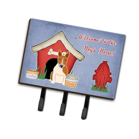 Carolines Treasures Dog House Collection Bull Terrier Red and White Leash or Key Holder BB2889TH68